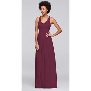 David’s Bridal Bridesmaid Dress size 10 - Wine